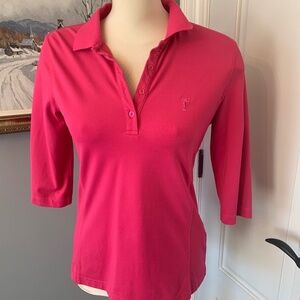 Golfino fuschia  golf top size 8 medium